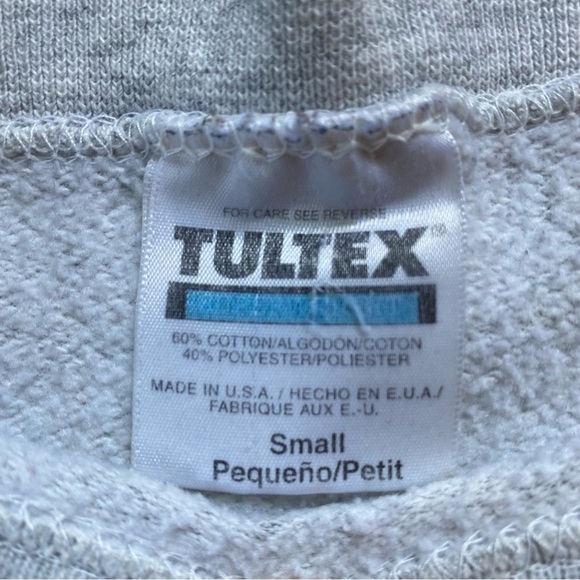 Vintage 90s Tultex Universal Studios Florida Distressed Gray Crewneck Sweatshirt - Picture 7 of 7